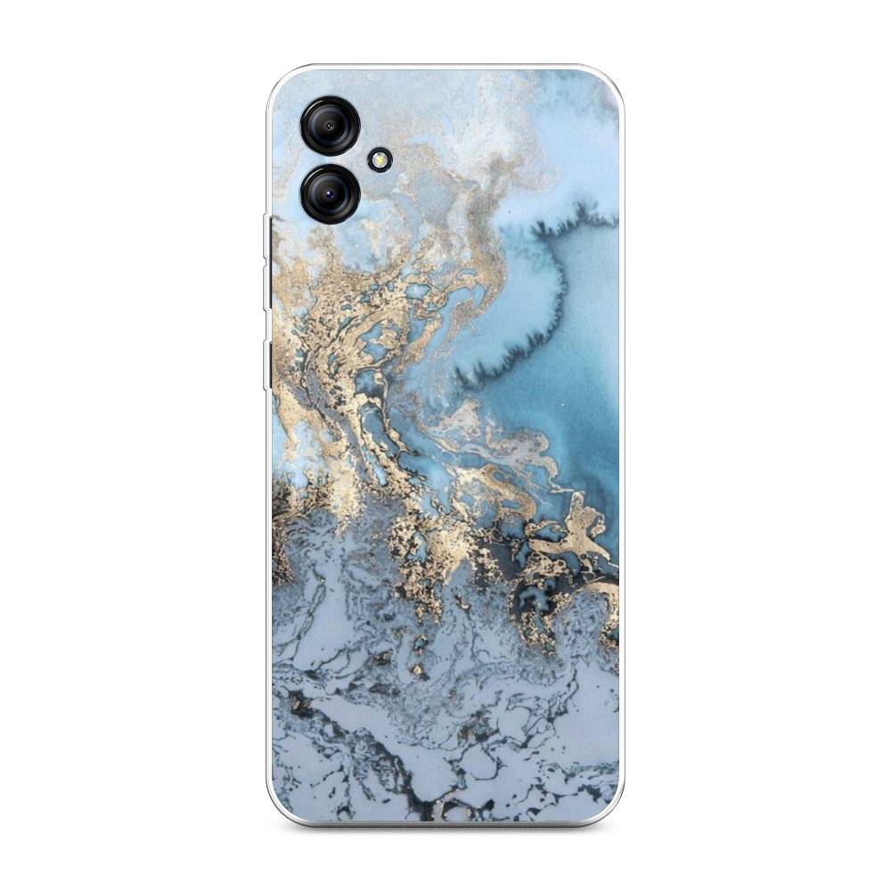 

Чехол Awog на Samsung Galaxy A04e "Морозная лавина синяя", Серебристый, 2107650-3