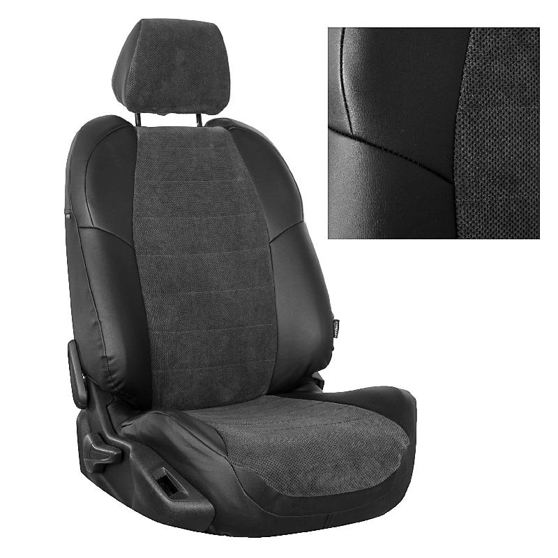 

Авточехлы Автопилот Volkswagen Touran I/II HighLine 2003-2015| Велюр| Черный+Федерер