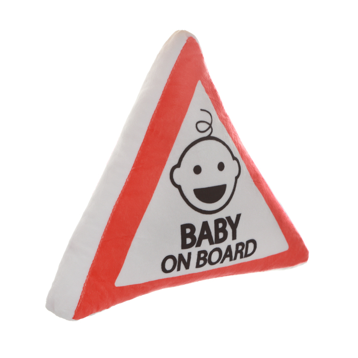 Подушка автомобильная МАТЕХ ATTENTION LINE BABY ON BOARD 35х35х10 см белый 1422₽