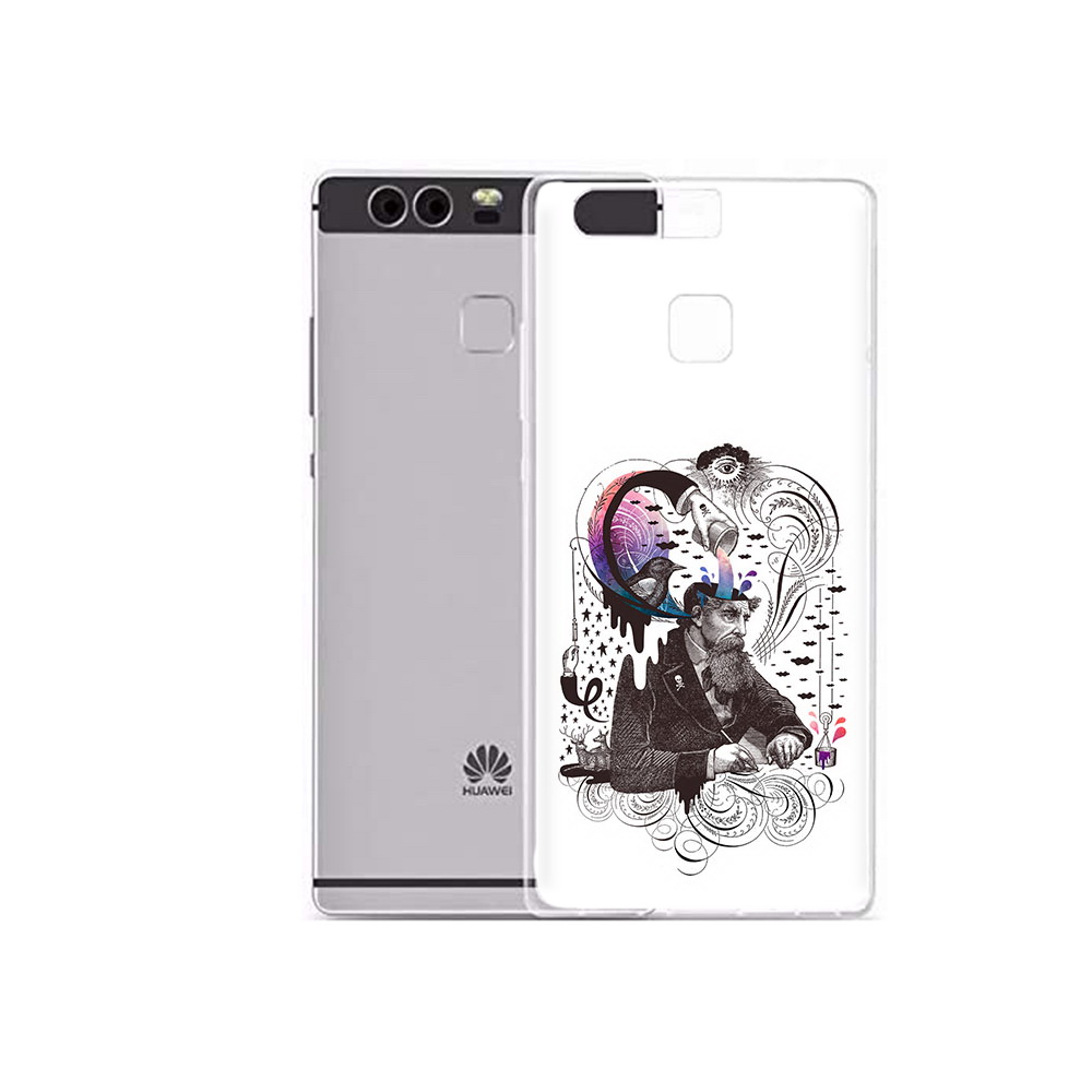 

Чехол MyPads Tocco для Huawei P9 Plus абстракция думающий мужчина (PT31455.54.210), Прозрачный, Tocco