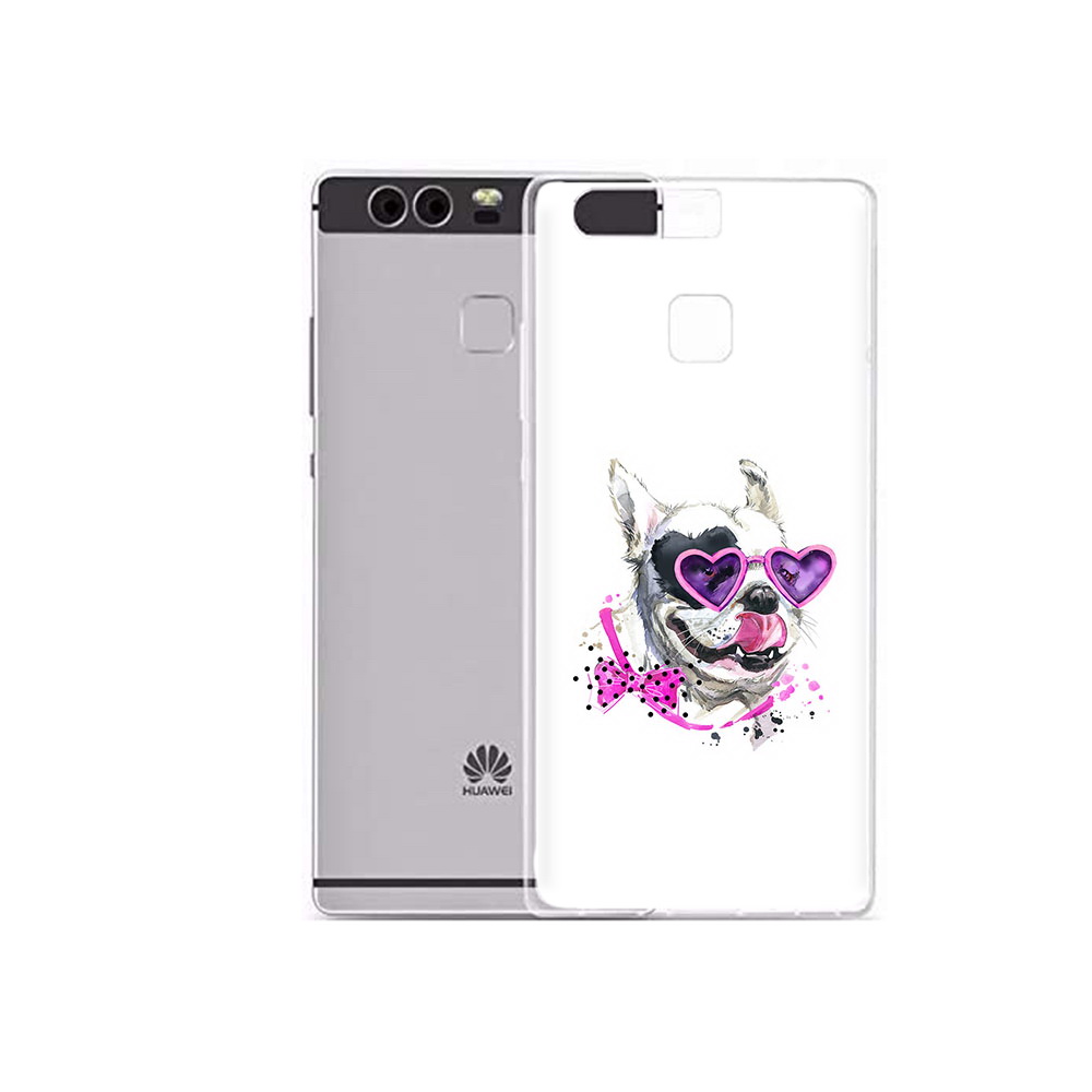 

Чехол MyPads Tocco для Huawei P9 Plus акварельный пёс (PT31455.54.218), Прозрачный, Tocco