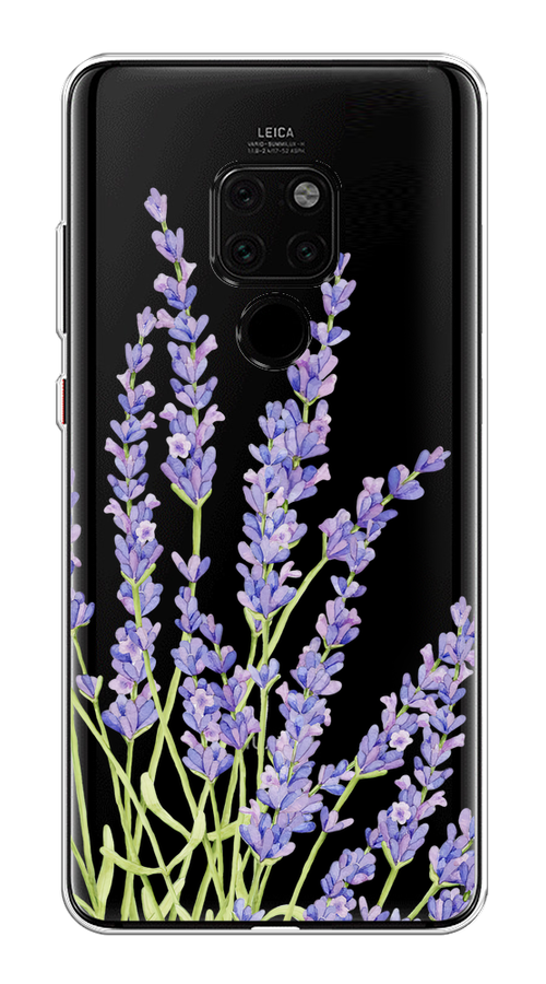 

Чехол на Huawei Mate 20 "Лавандовые стебли", Фиолетовый;зеленый, 66850-1