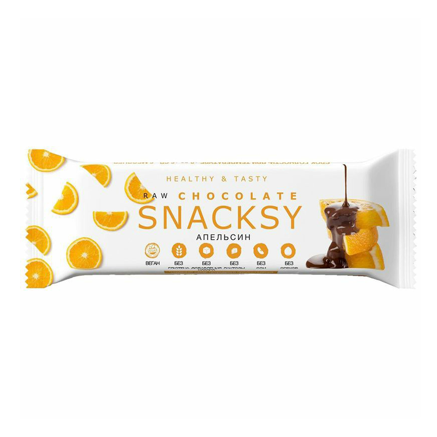 Батончик Snacksy Raw Combo с апельсином 55 г