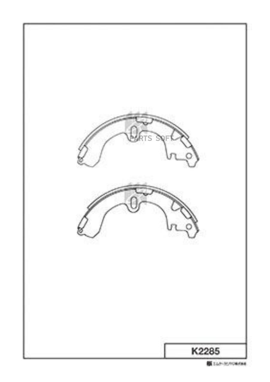 

Колодки барабанные toyota carina ii/e 1.6-2.0d 83-98/coro K2285-01 =4097.00=392sbs=fsb208