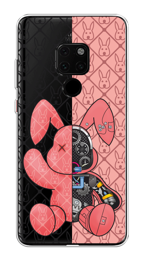 

Чехол на Huawei Mate 20 "Киборг-заяц розовый", Розовый;прозрачный;черный, 66850-1