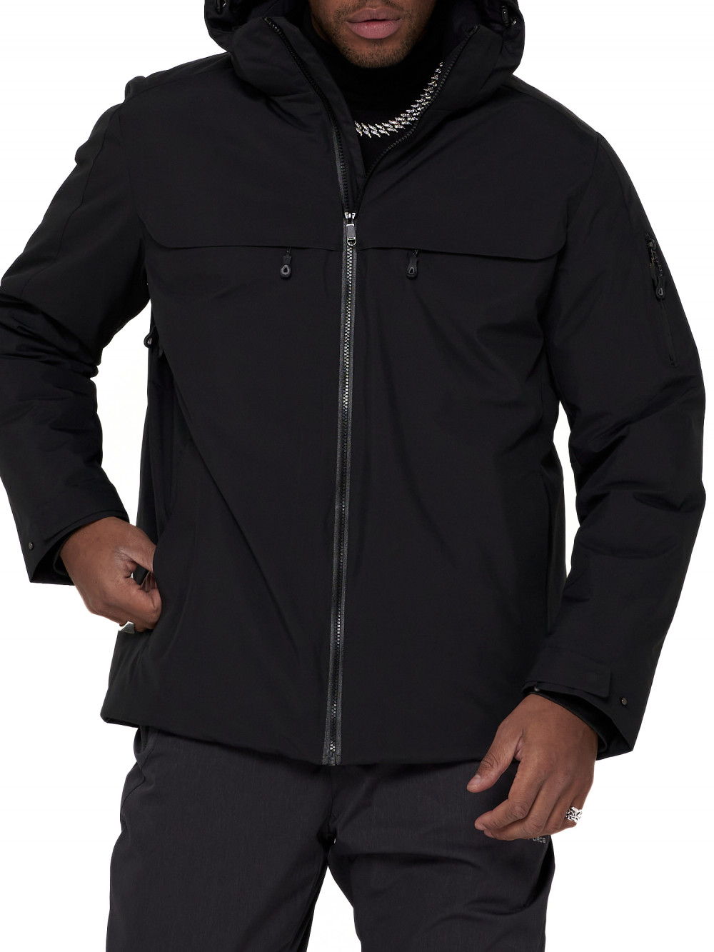 Спортивная куртка мужская NoBrand AD2261 черная M