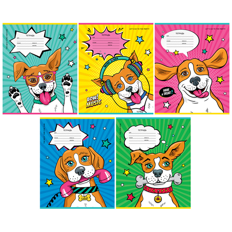 

Тетрадь 12л А5 ArtSpace Питомцы Comic animals клетка скрепка 20шт