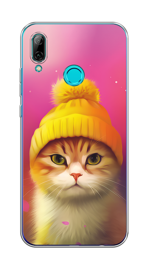 

Чехол на Honor 10 Lite/Huawei P Smart 2019 "Котик в шапочке", Розовый;желтый;бежевый, 67250-1