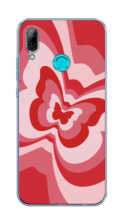 

Чехол на Honor 10 Lite/Huawei P Smart 2019 "Бабочка в стиле хиппи", Красный;розовый, 67250-1
