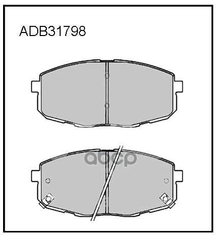 

Колодки пер.HYUNDAI i30 07 , KIA Ceed 07 , Carens 02 1шт ALLIED NIPPON ADB31798