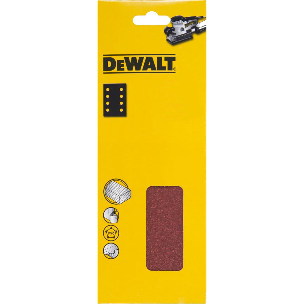 

Лист шлифовальный перфорированный (10 шт; 93х240 мм; 80G) DEWALT DT8591