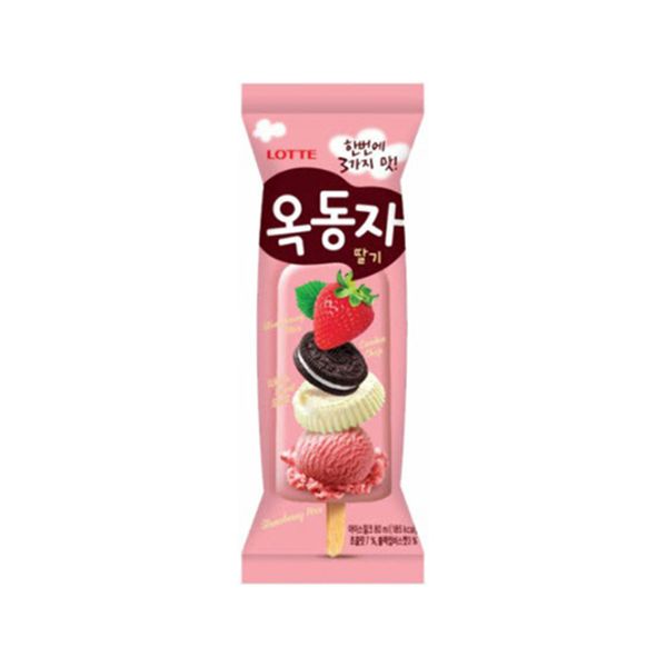 Десерт замороженный Seoju Эскимо твистер клубничный в ванильно-шоколадной глазури 4% 50 г