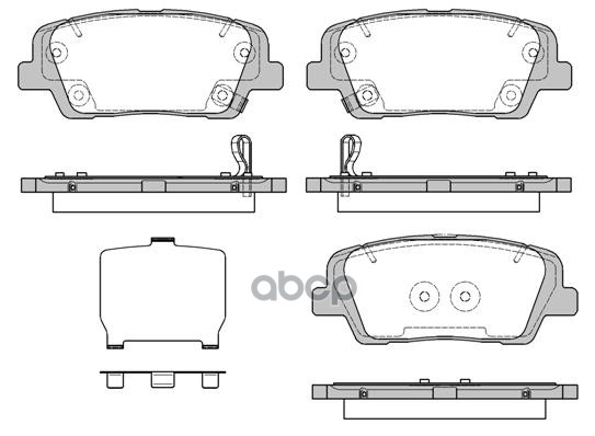 

Колодки дисковые задние \ Kia Sorento 2.0/2.4i/CRDi 10 1шт REMSA 127409 1274 09