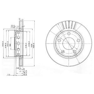 Диск тормозной (1 шт в уп) DELPHI bg3785