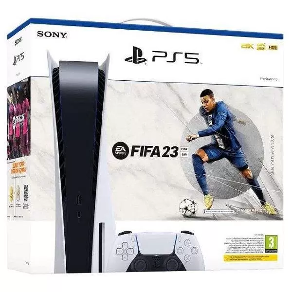 

Игровая приставка Sony Playstation 5 825 Гб + FIFA 23, Белый, PlayStation 5