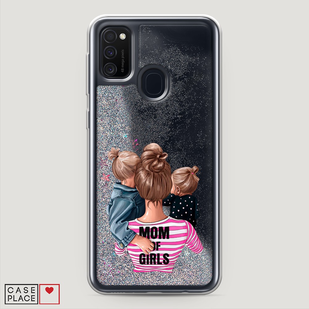 

Чехол Awog на Samsung Galaxy M21 "Mom of Girls", Разноцветный, 29791-1