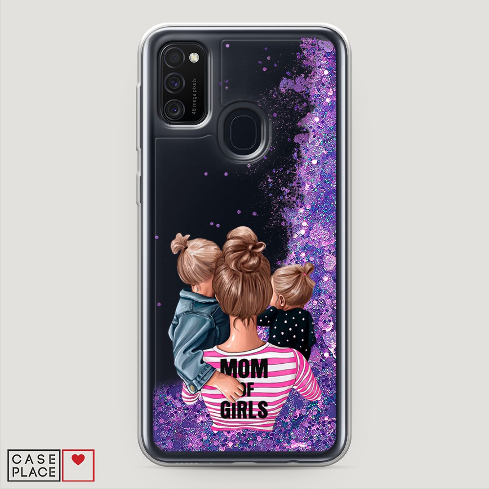 

Чехол Awog на Samsung Galaxy M21 "Mom of Girls", Разноцветный, 29792-1