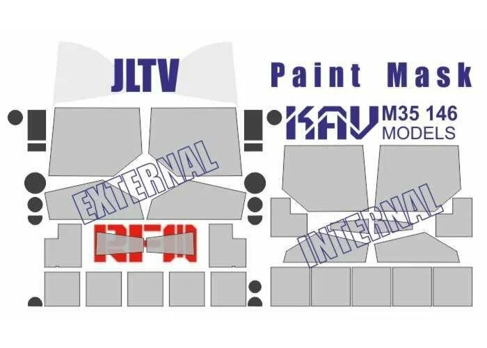 

Окрасочная маска KAV Models 1/35 на JLTV RFM M35 146