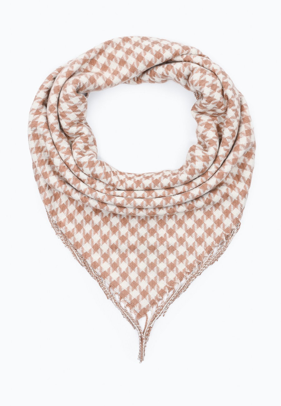 

Платок женский Rosedena shawlcy2355-1 коричневый, 100x100 см, Коричневый;белый, shawlcy2355-1