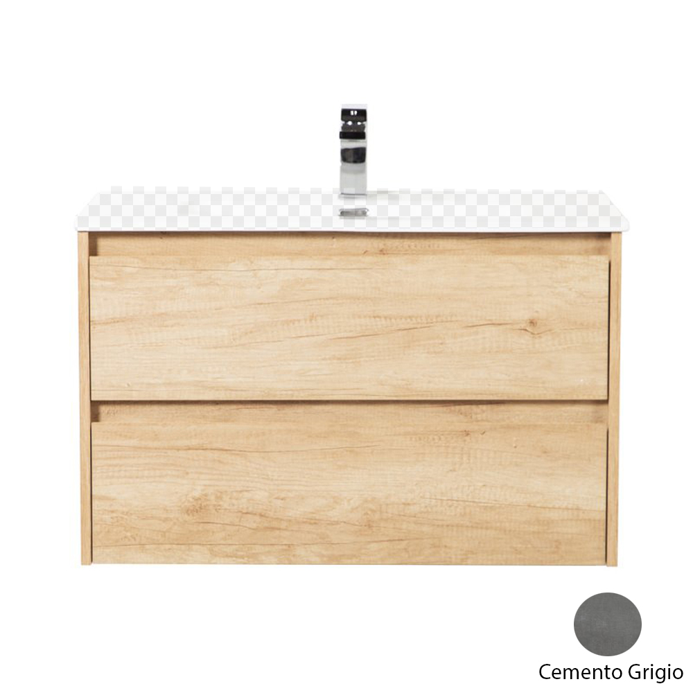 фото Тумба под раковину belbagno kraft 700-2c-so-cg cemento grigio