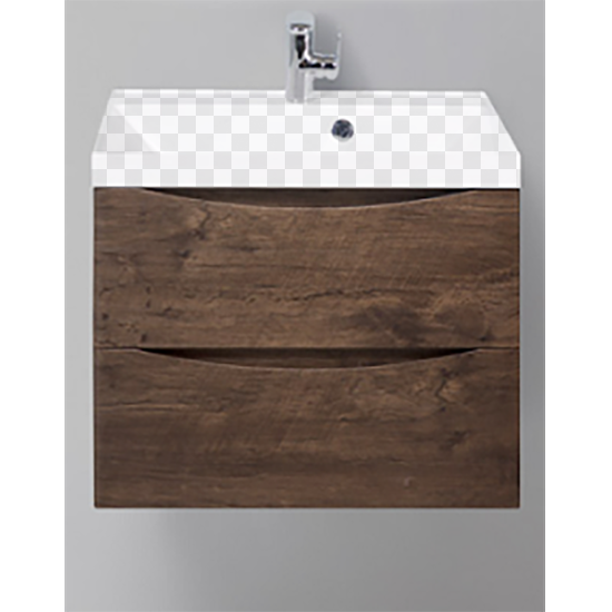 фото Тумба под раковину belbagno marino 600-2c-so-rw-p rovere moro