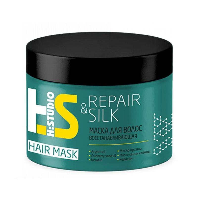 Маска Romax, H:Studio Repair&Silk, для восстановления волос, 300 г х 2 шт.