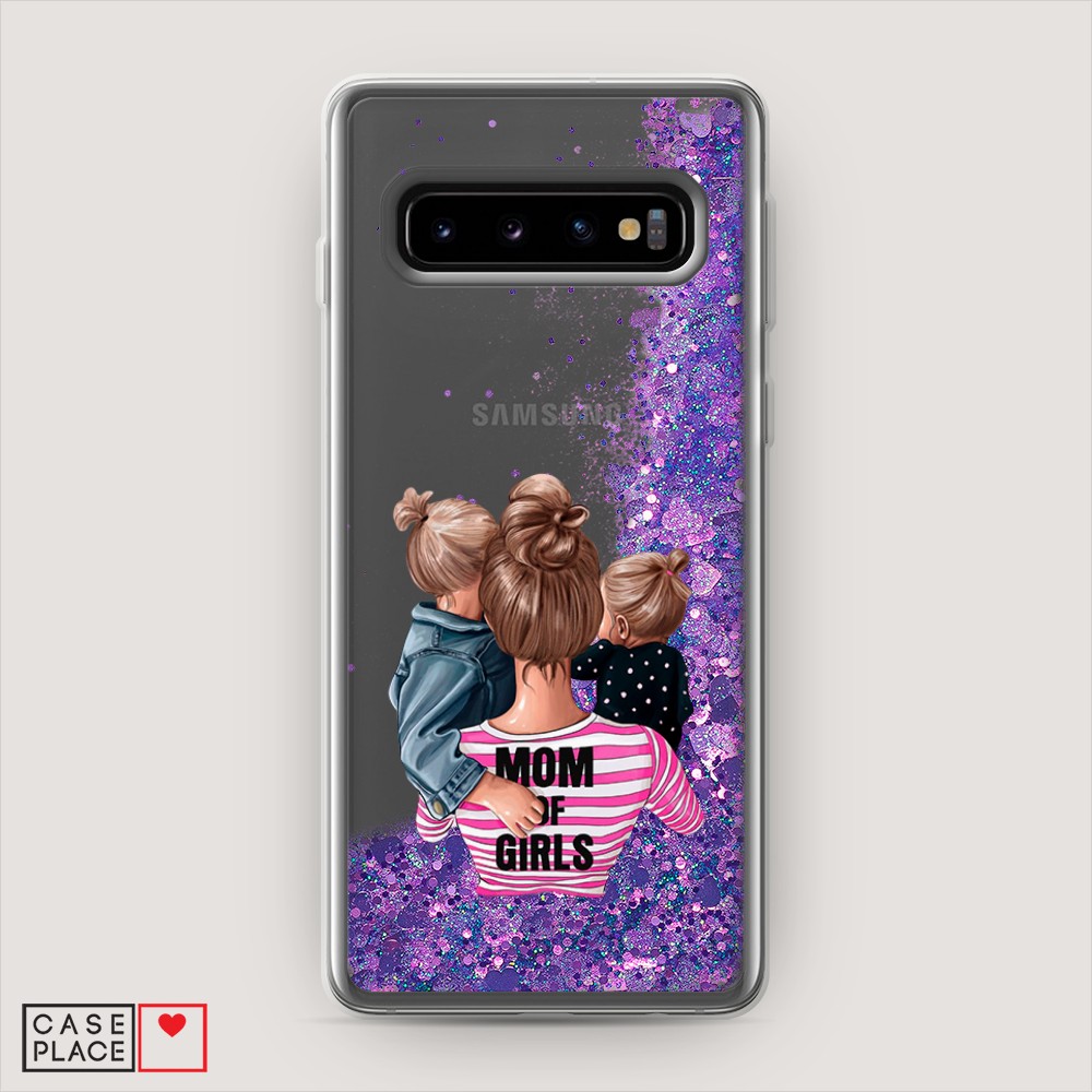 

Чехол Awog на Samsung Galaxy S10 "Mom of Girls", Разноцветный, 27092-1