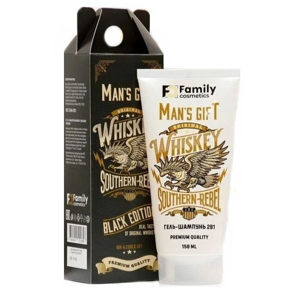 Гель-шампунь 2 в1 Family Cosmetics MAN'S GIFT, 150мл х 2шт.