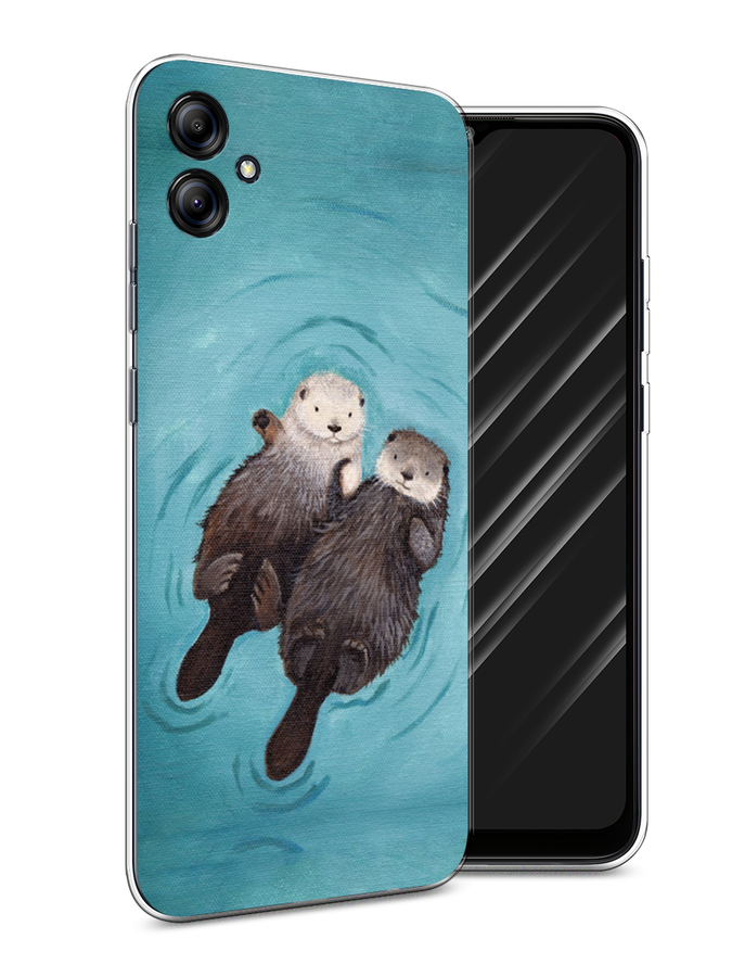 

Чехол Awog на Samsung Galaxy A04e "Парочка бобров", Голубой, 2107650-10