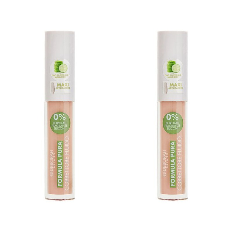 Консилер Deborah Milano Formula Pura Fluid Concealer тон 02 Бежевый 4.98 г 2 шт