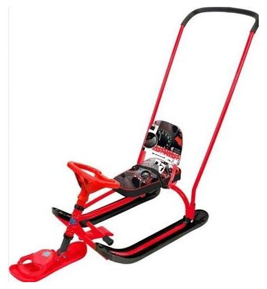 

Снегокат Nika Twiny2+ TW2+ sportcar красный каркас, TW2+