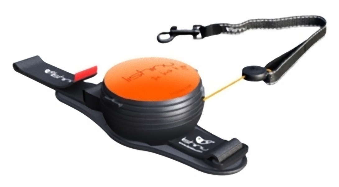 Поводок-рулетка для собак Lishinu, 3 м, размер M, оранжевый, трос для собак 8-12 кг