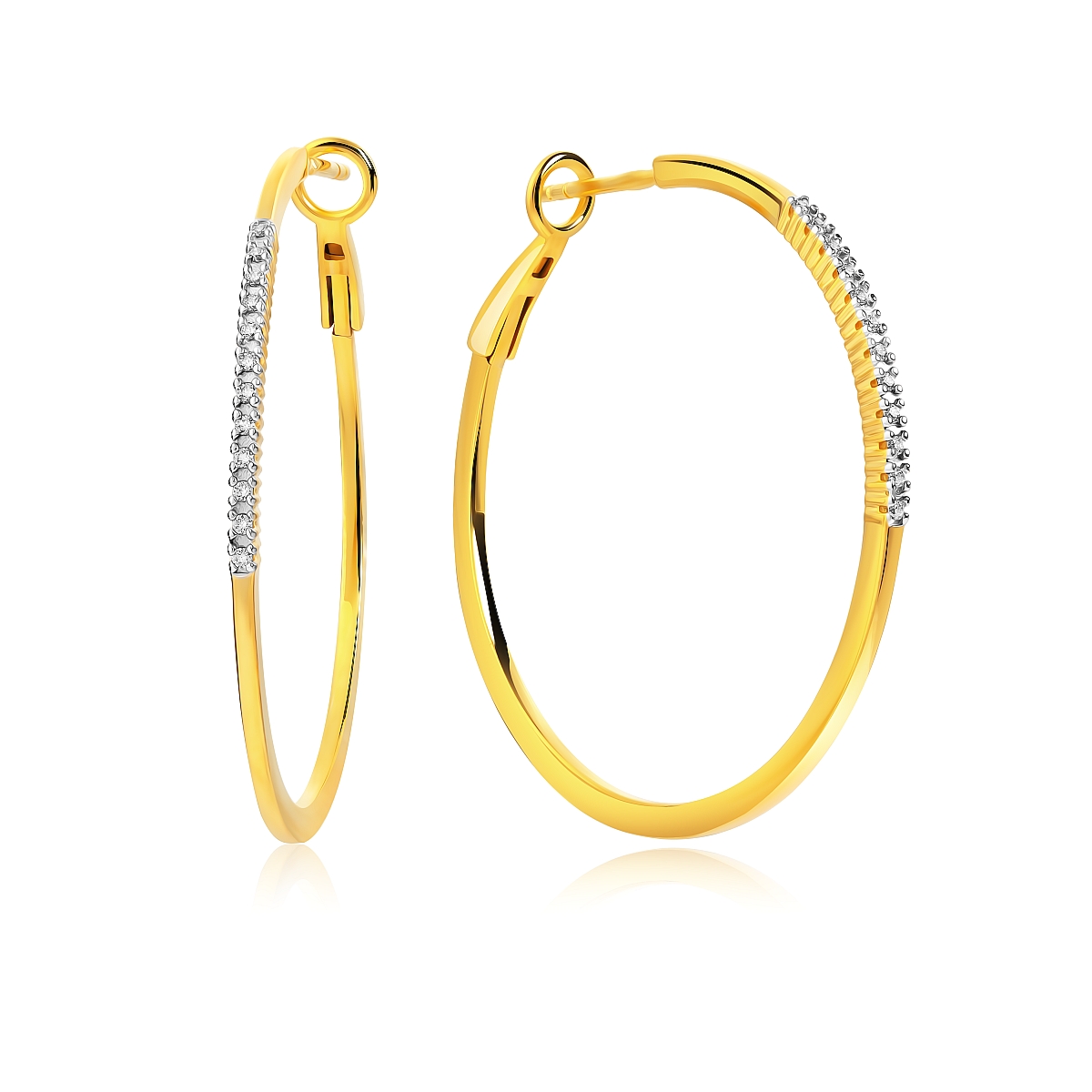

Серьги конго из серебра VALTERA 117699, циркон, 117699