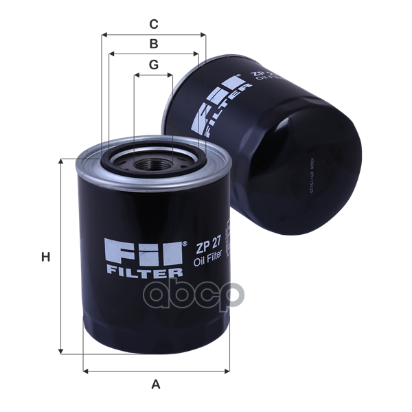 

Фильтр масляный MITSUBISHI L200/PS II mot.2,5DID FIL FILTER ZP27, ZP27