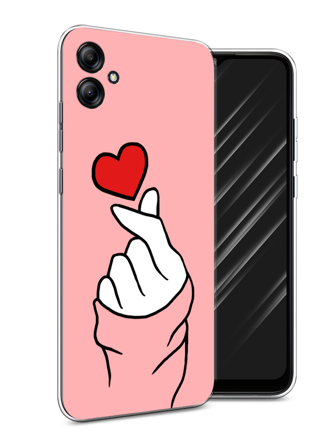 

Чехол Awog на Samsung Galaxy A04e "Милое сердечко", Белый;красный;черный, 2107650-7