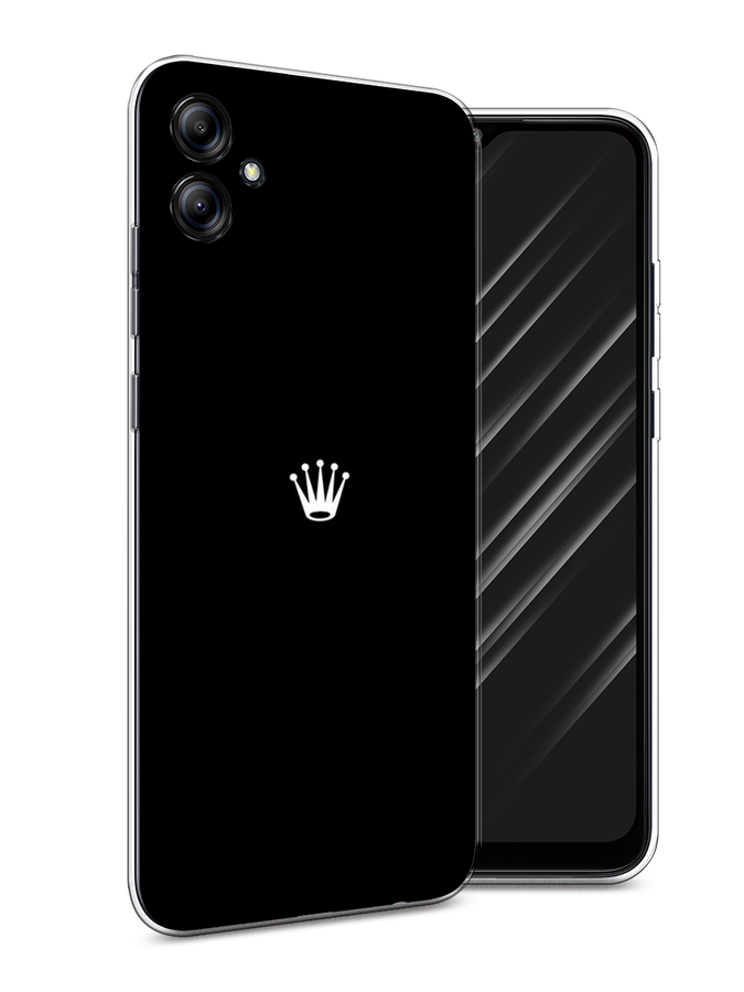

Чехол Awog на Samsung Galaxy A04e "Белая корона на черном фоне", Черный, 2107650-7