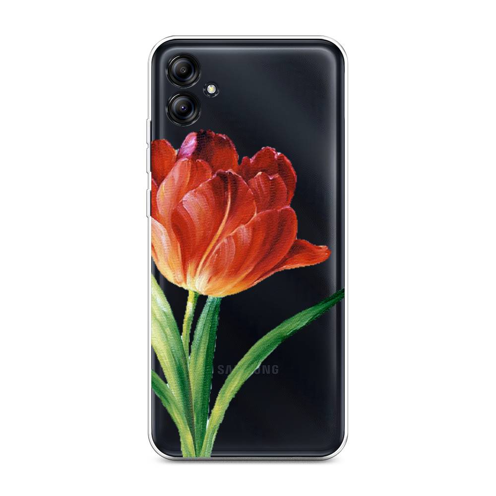 

Чехол Awog на Samsung Galaxy A04e "Красный тюльпан", Оранжевый;зеленый, 2107650-8