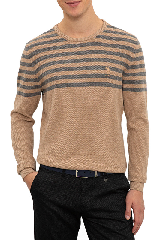 

Джемпер мужской U.S. POLO Assn. G081GL0TK0Loyal бежевый M, G081GL0TK0Loyal