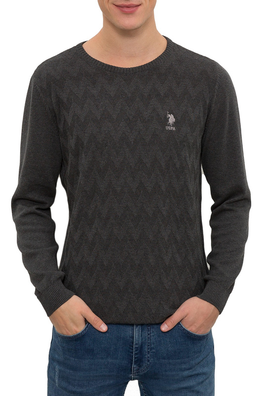 

Джемпер мужской G081GL0TK0Forrest U.S. POLO Assn. серый S, G081GL0TK0Forrest