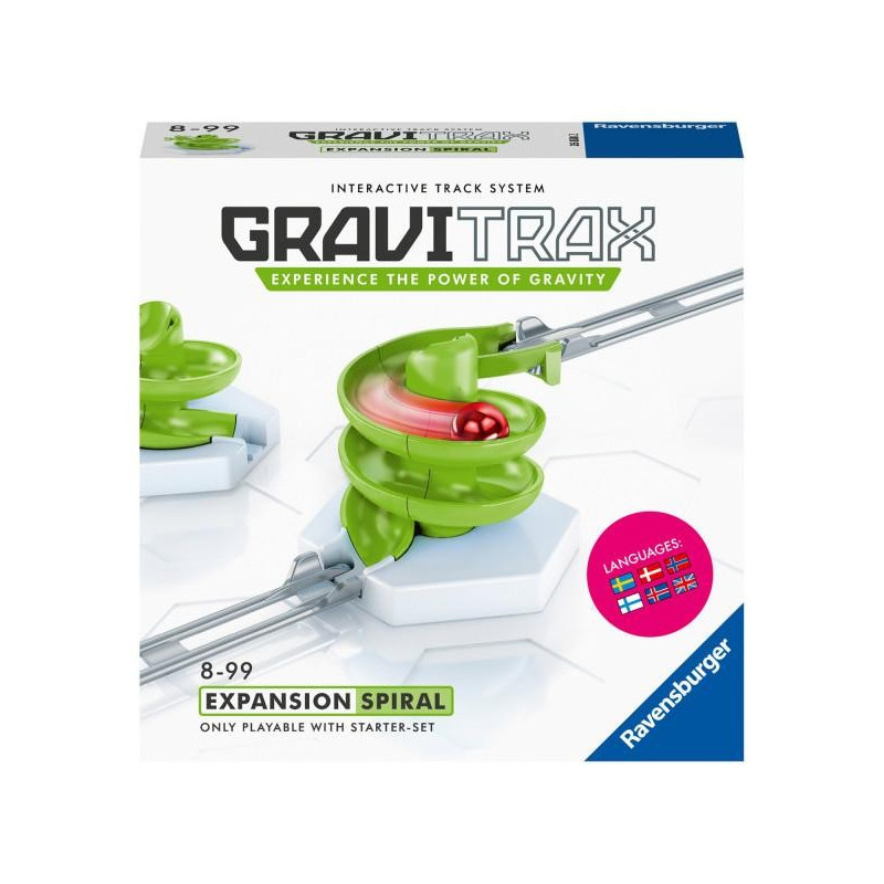 Конструктор Ravensburger GraviTrax Spiral Спираль, арт 26969 конструктор ravensburger gravitrax pro спираль дополнение