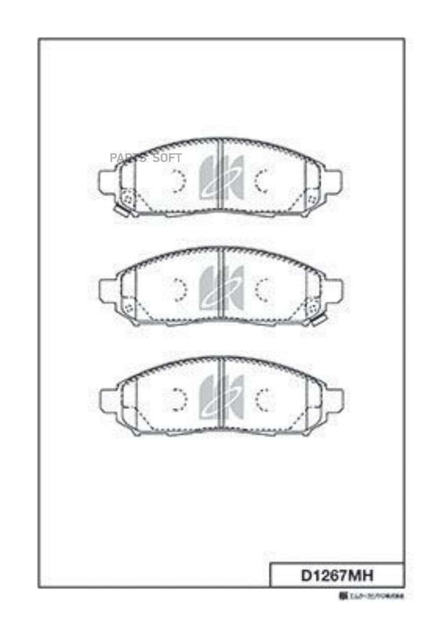 

Колодки дисковые передние nissan pathfinder 2.5dci 4wd 05> D1267mh