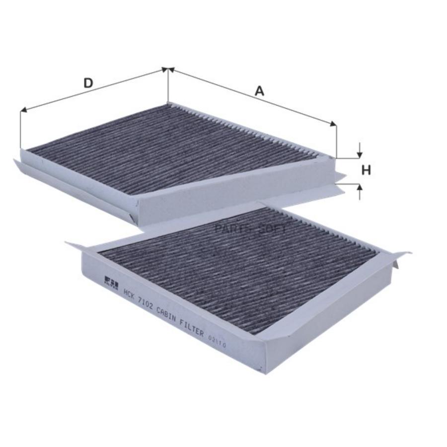 

Фильтр салонный (угольный) MB 211 FIL FILTER HCK7102, HCK7102