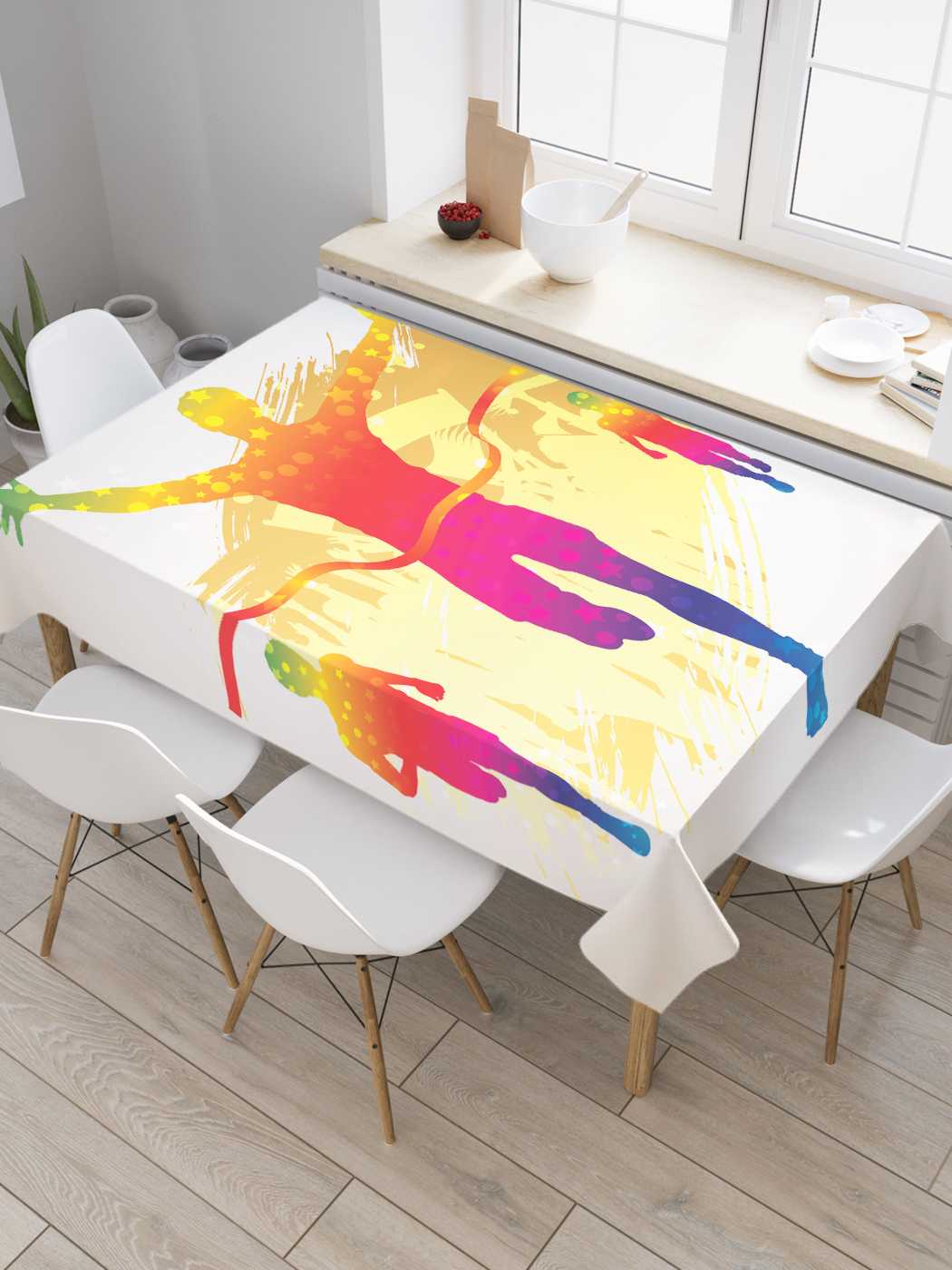 

Скатерть прямоугольная JoyArty "Радость победы" из оксфорда, 120x145 см, Красный, Радость победы