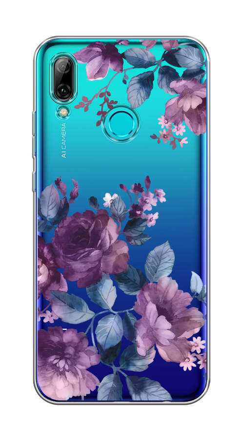 

Чехол на Honor 10 Lite/Huawei P Smart 2019 "Purple Blossoms", Синий;фиолетовый, 67250-1