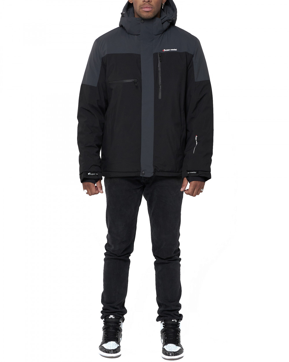 фото Спортивная куртка мужская nobrand ad88823 черная l