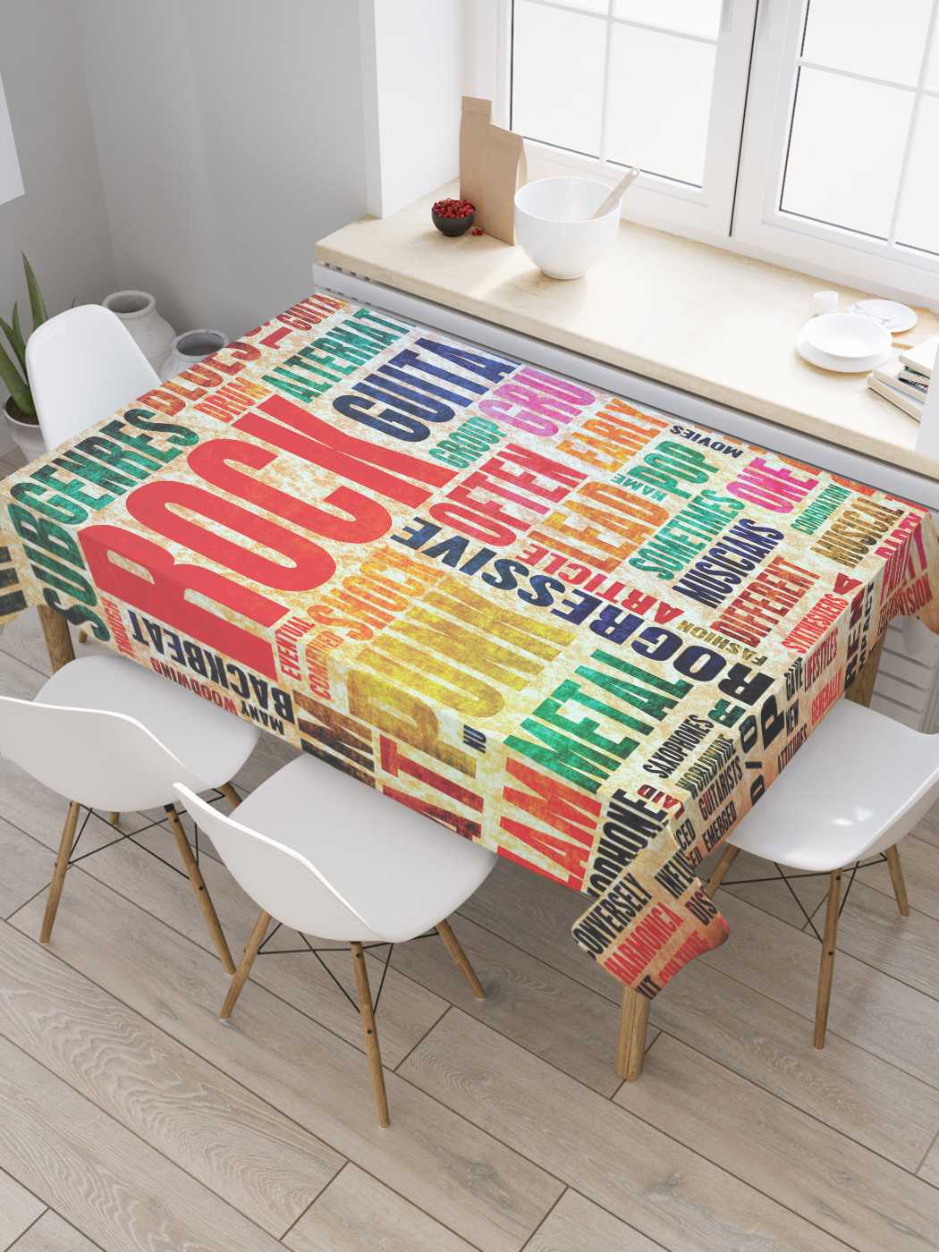 

Скатерть прямоугольная JoyArty "Музыкальная абстракция" из оксфорда, 180x145 см, Музыкальная абстракция