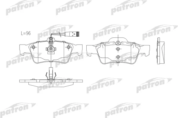

Тормозные колодки PATRON PBP1526