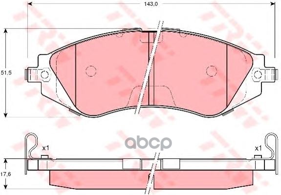 

Колодки Дисковые П.Daewoo Leganza 2.0 16V 97-99/Nubira 1.6I/2.0I16 Gdb3171 =645 02=572407B