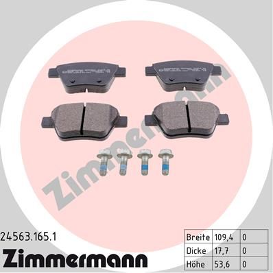 

Колодки Дисковые Задние С Антискрип. Пл. Audi A3, Vw Golf, Skoda Superb 1.2-3. 24563.165.1