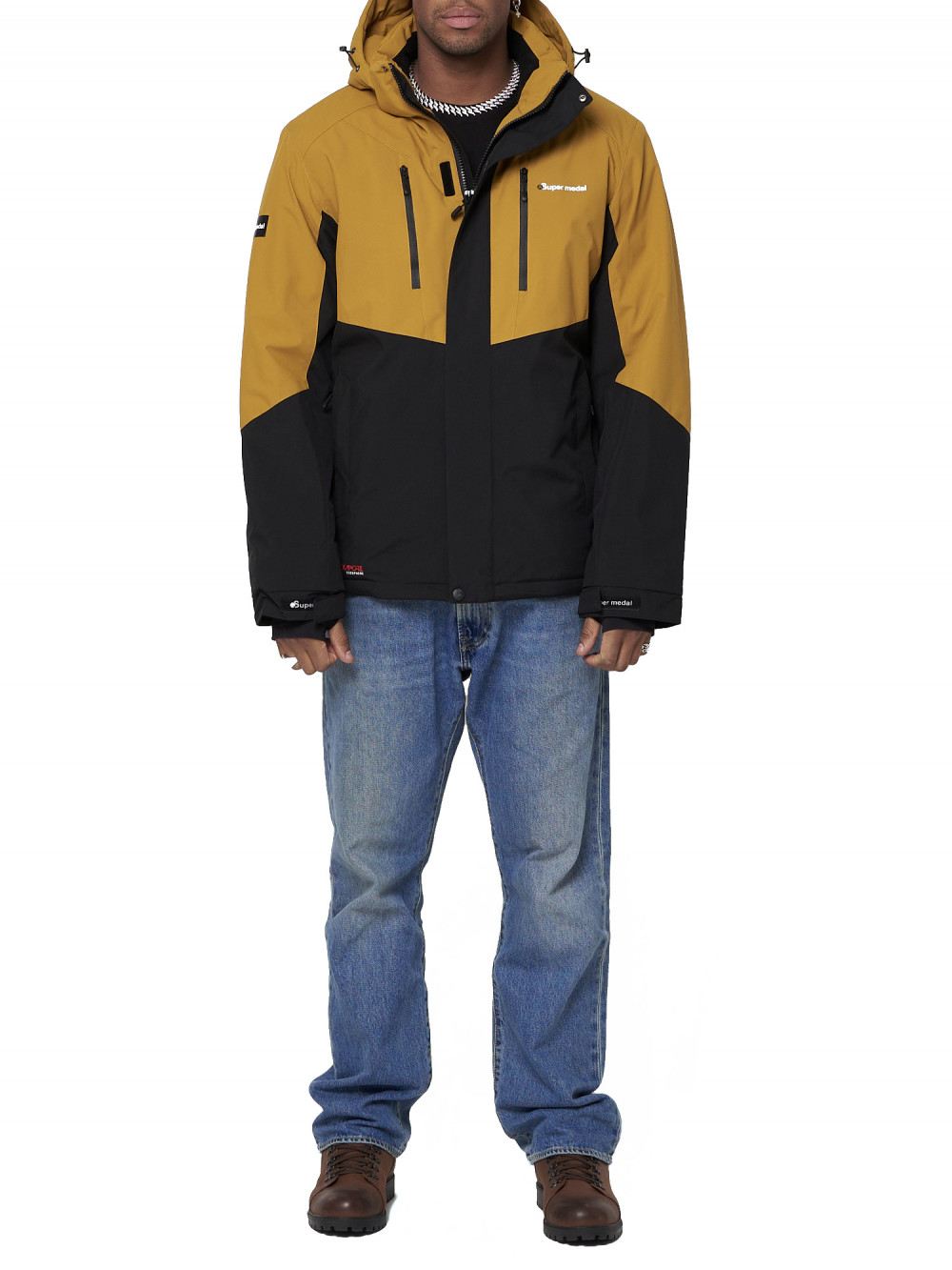 

Спортивная куртка мужская NoBrand AD88819 желтая XL, AD88819